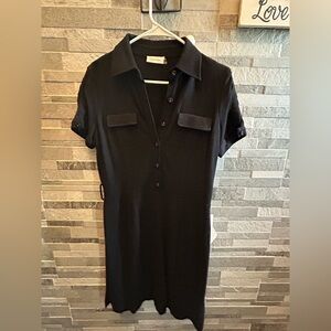 Calvin Klein Black Short Sleeve Dress